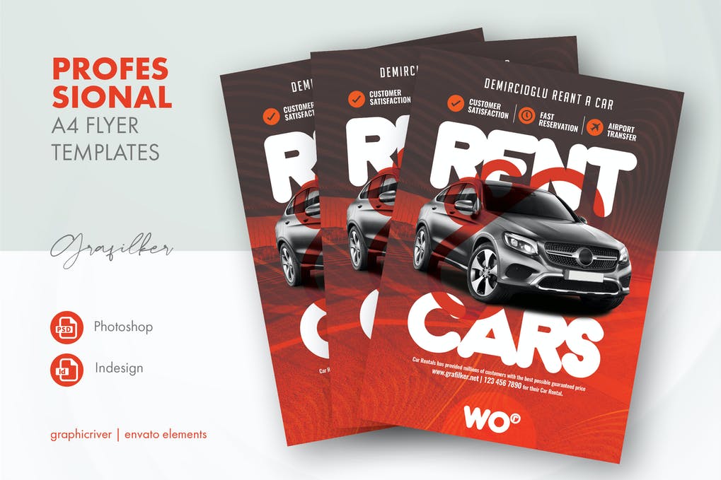 Free Rent A Car Flyer Template Download