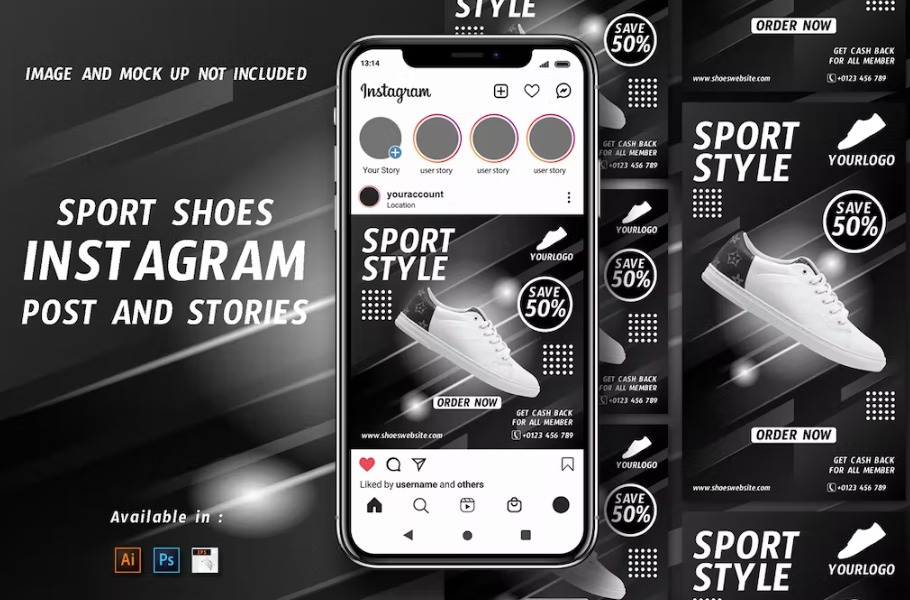 Free Shoes Shop Social media templates Download