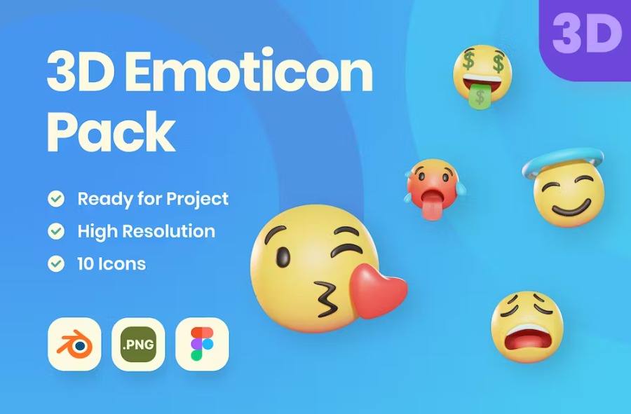 Free 3D Emoticon Pack Download