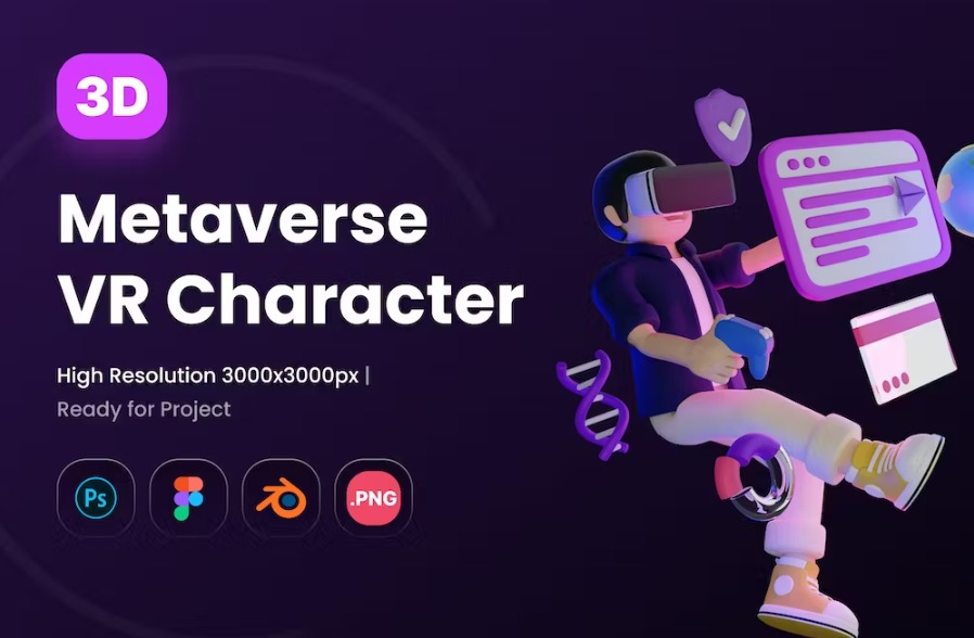 Free 3D Metaverse VR Character Download