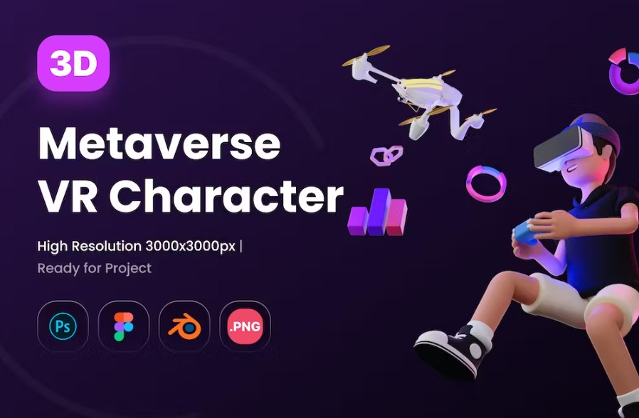 Free 3D Metaverse VR Character Download