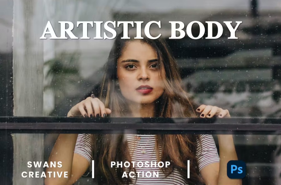 Free Artistic Body Photoshop Action Download