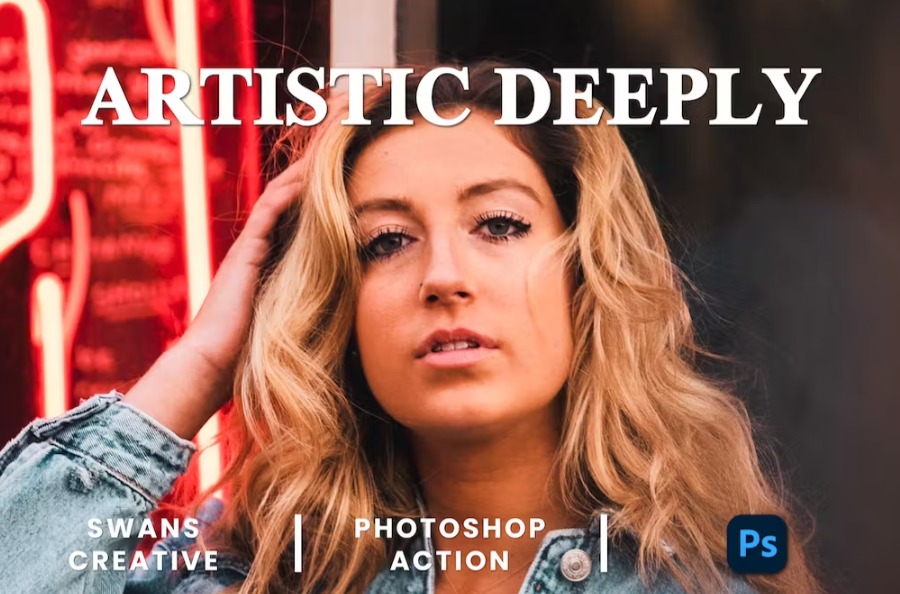 Free Artistic Deeply Photoshop Action Download