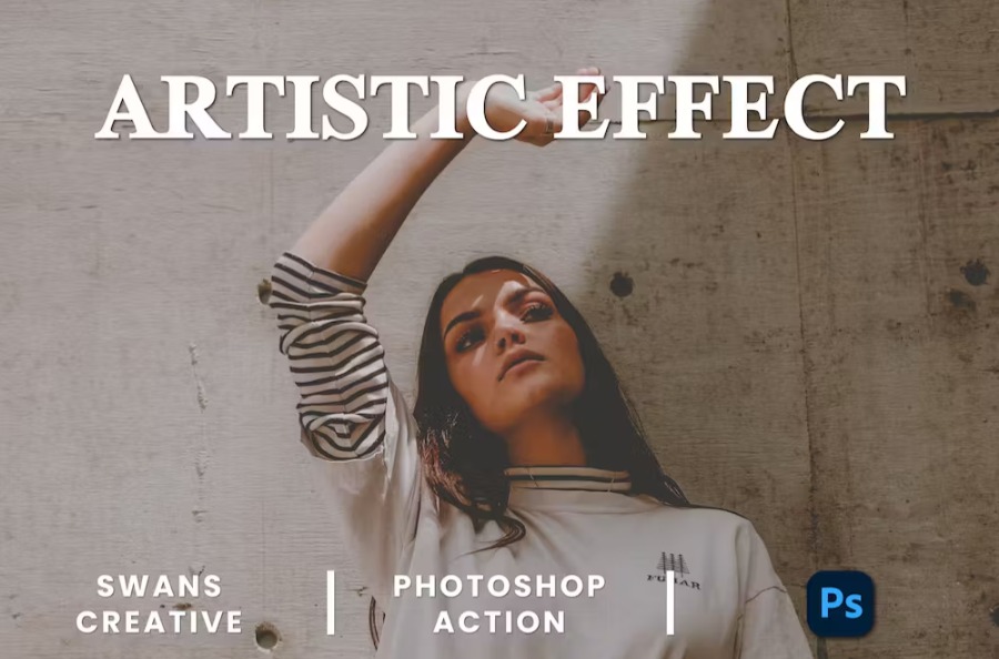 Free Artistic Effect Photoshop Action Download