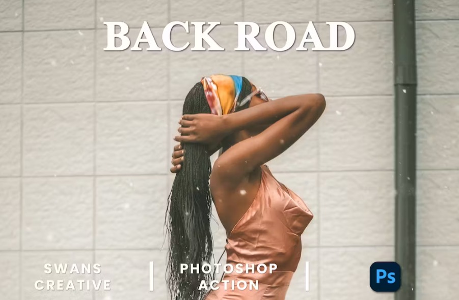 Free Back Road Photoshop Action Download