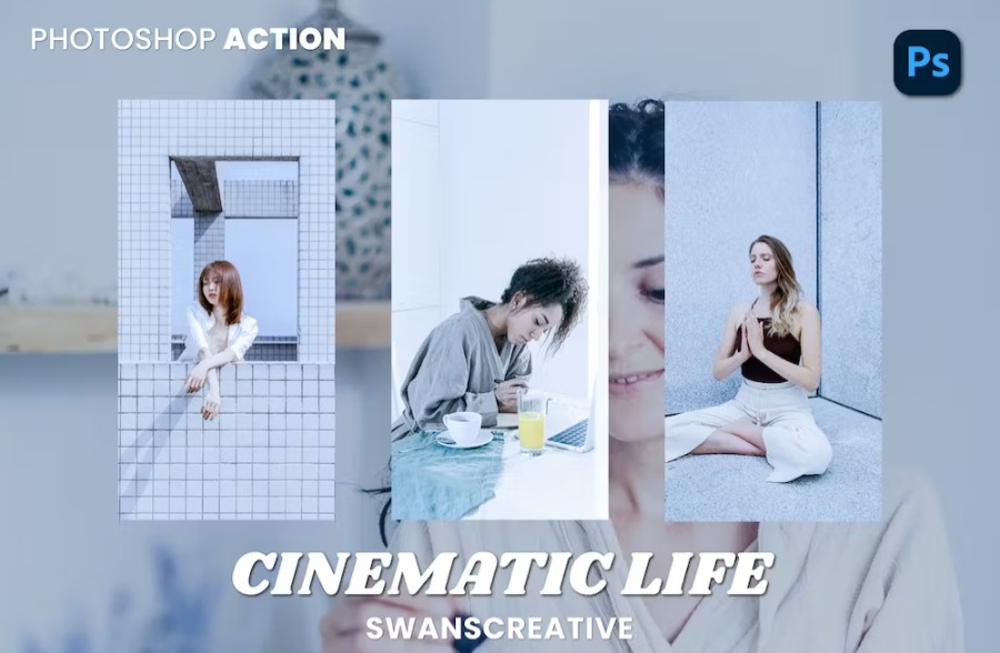 Free Cinematic Life Photoshop Action Download