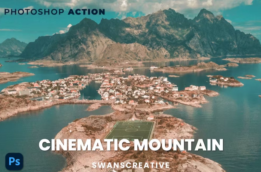 Free Cinematic Mountain Photoshop Action Download