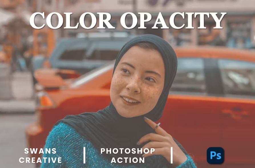 Free Color Opacity Photoshop Action Download