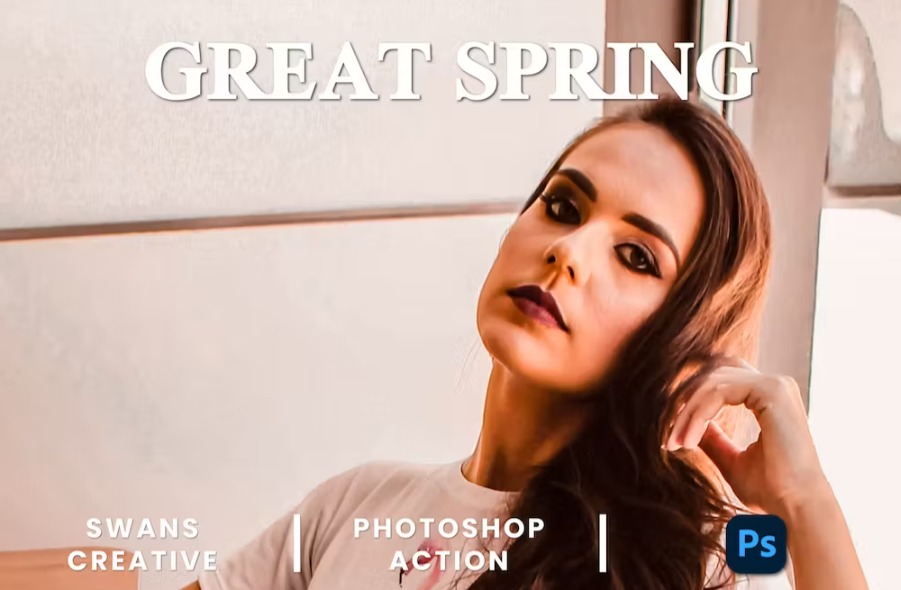 Free Great Spring Photoshop Action Download