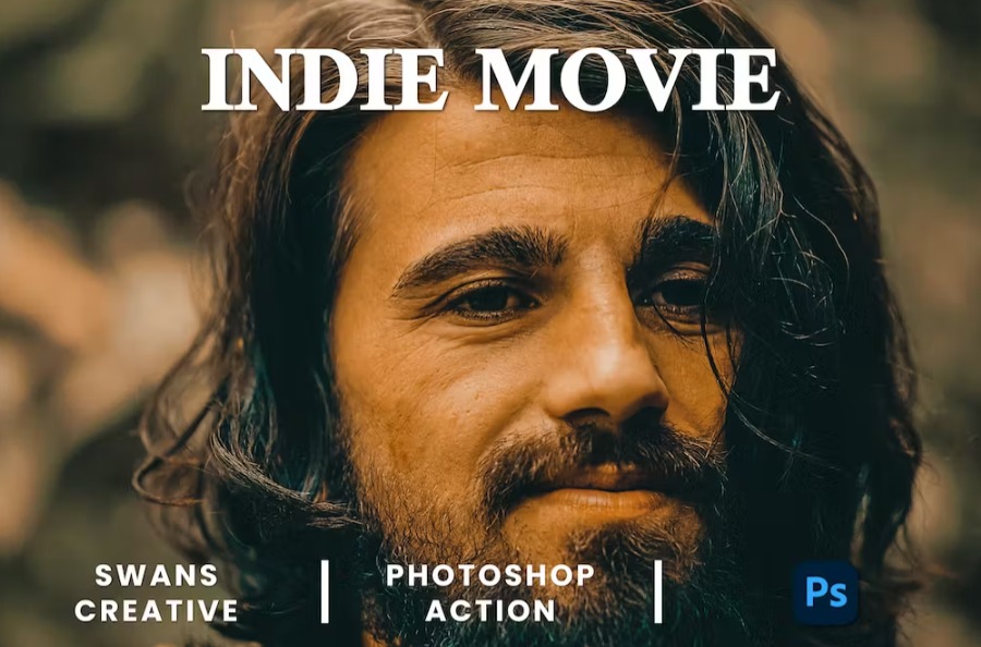 Free Indie Movie Photoshop Action Download