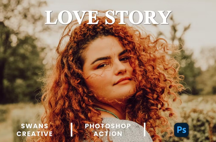 Free Love Story Photoshop Action Download