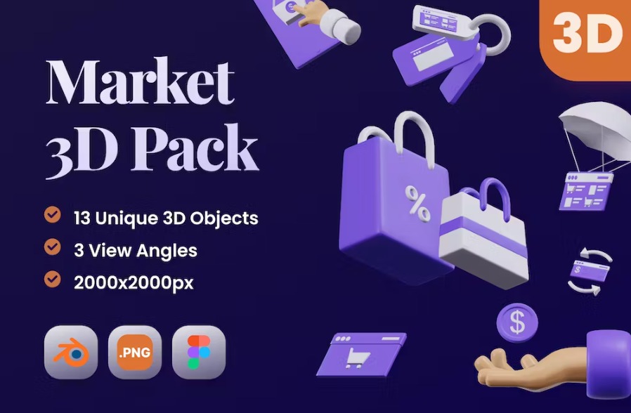 Free Market 3D Pack Download