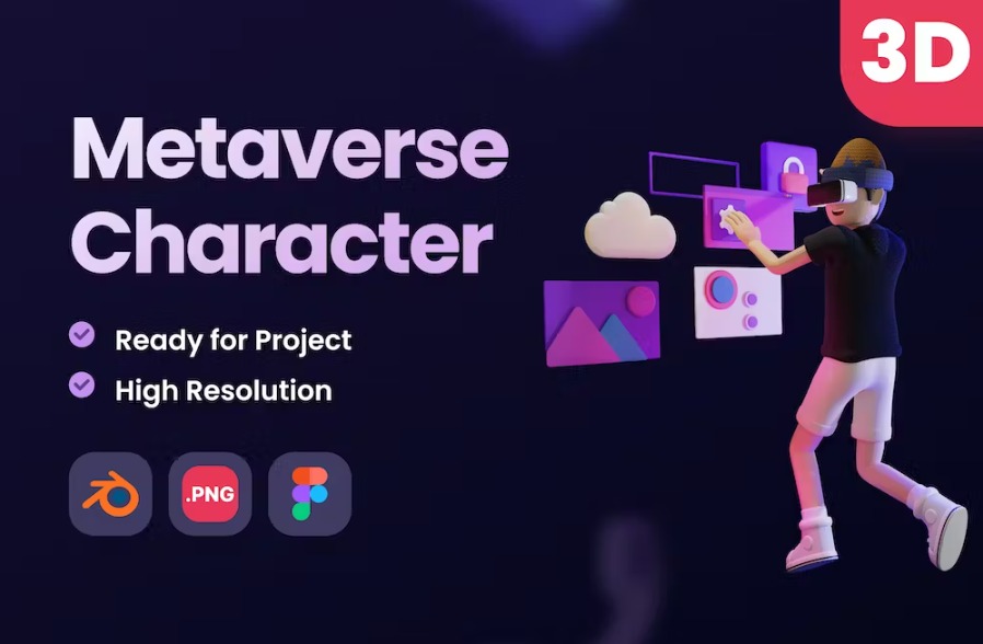 Free 3D Metaverse VR Character Download