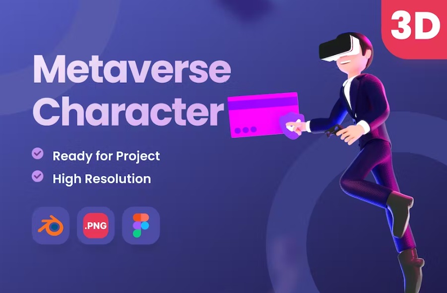 Free 3D Metaverse VR Character Download