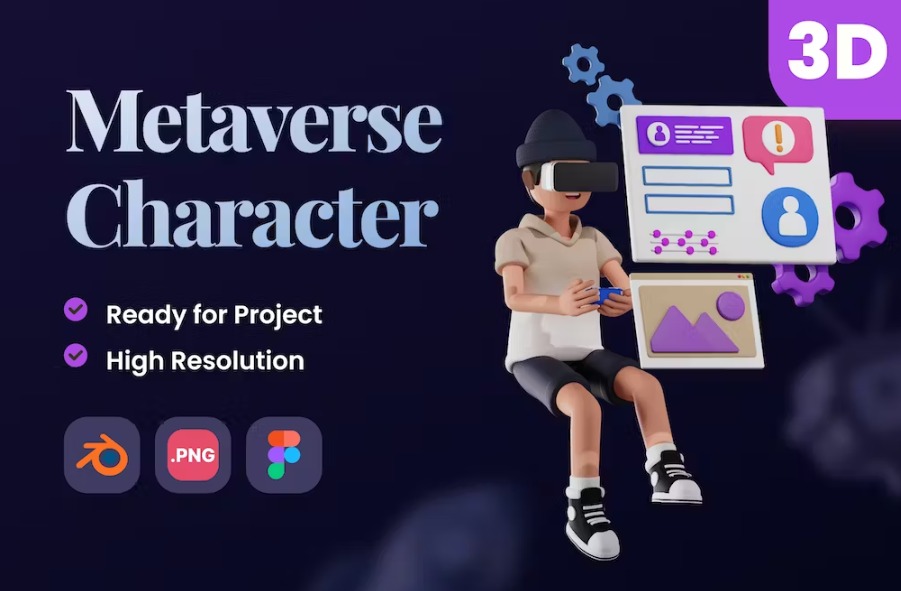 Free 3D Metaverse VR Character Download