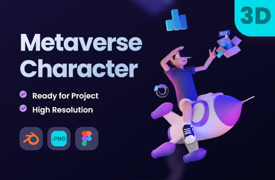 Free 3D Metaverse VR Character Download