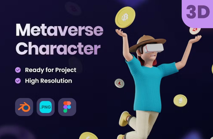 Free 3D Metaverse VR Character Download