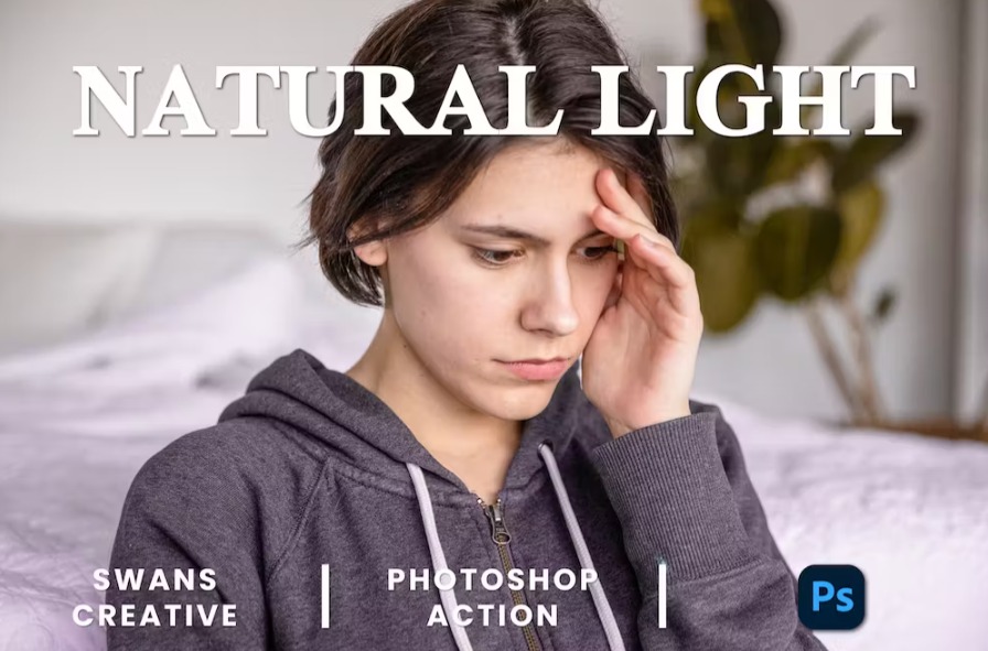 Free Natural Light Photoshop Action Download