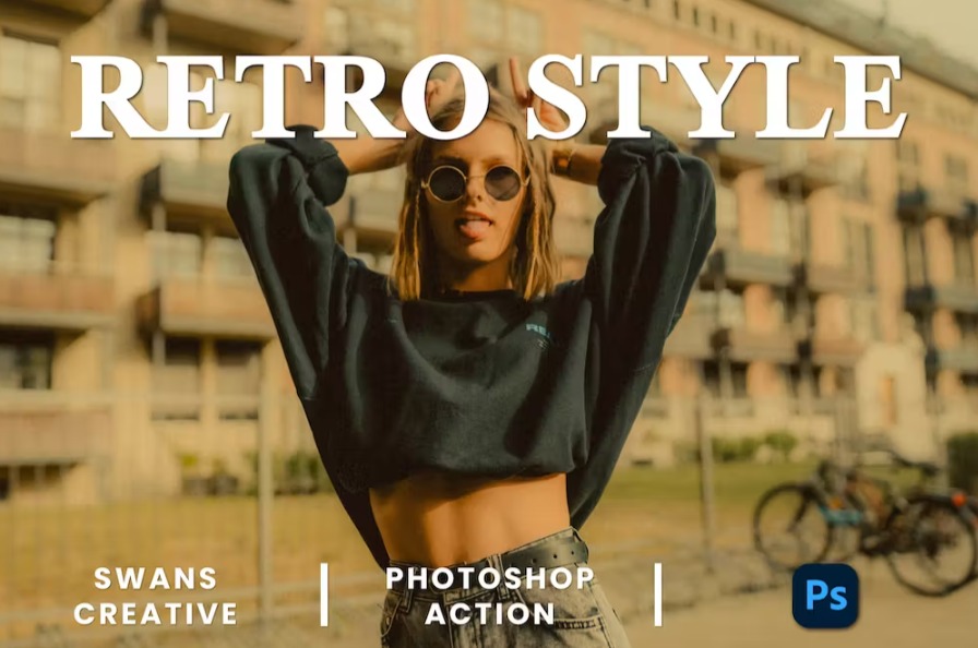 Free Retro Style Photoshop Action Download