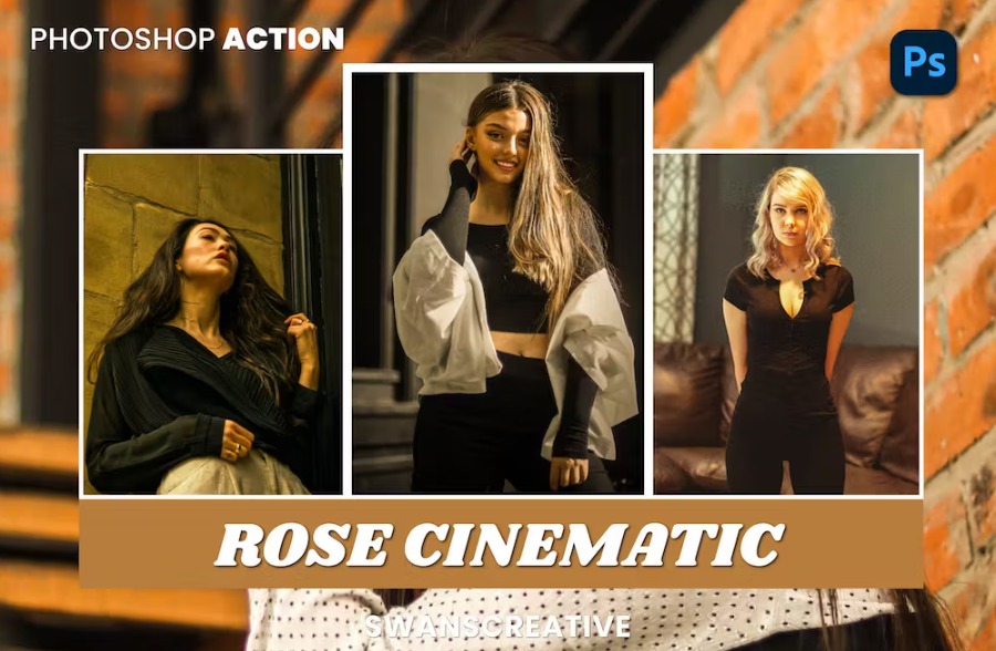 Free Roses Cinematic Photoshop Action Download