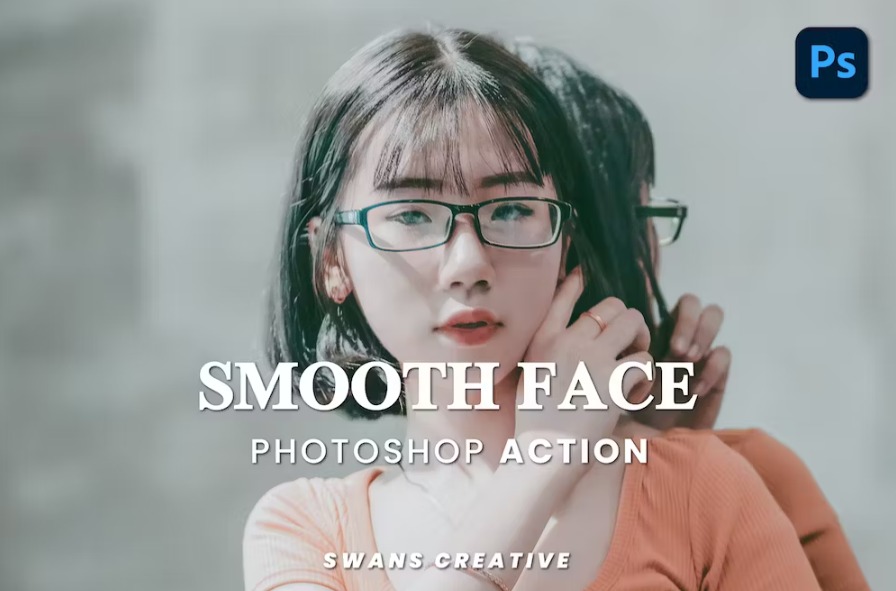 Free Smooth Face Photoshop Action Download