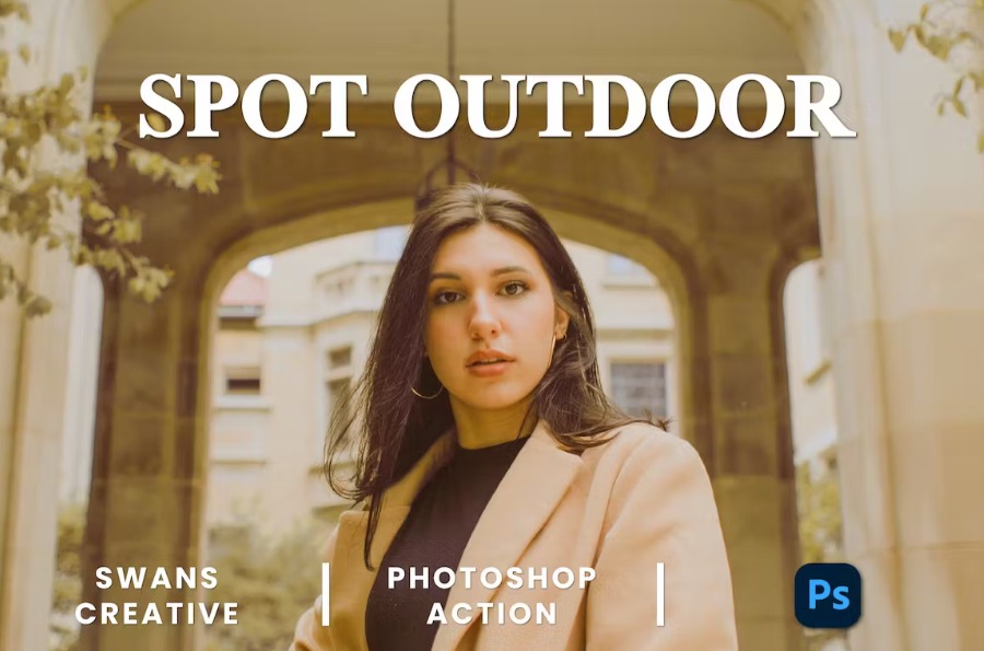 Free Spot Outdoor Photoshop Action Download