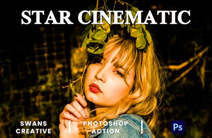 Free Star Cinematic Photoshop Action Download