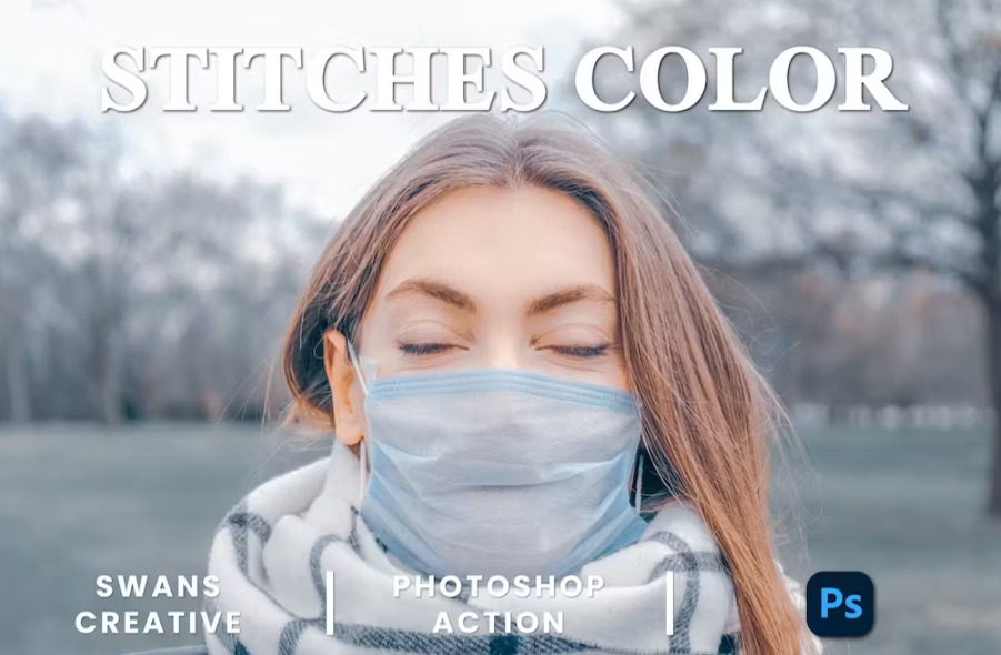 Free Stitches Color Photoshop Action Download