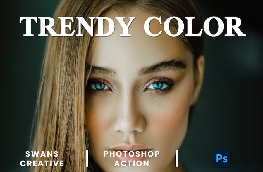 Free Trendy Color Photoshop Action Download